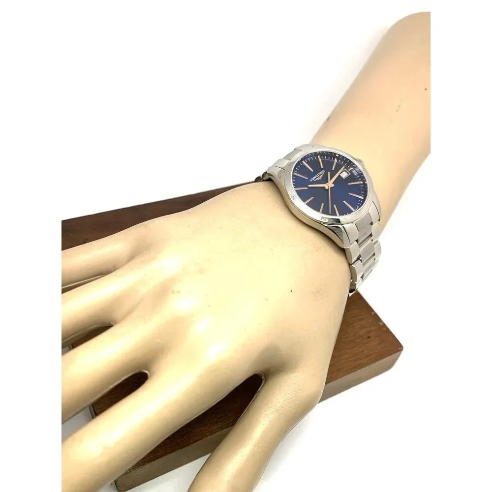 Longines Women's Watch L23864926 Conquest Swiss Quartz Blue Dial Steel 34mm